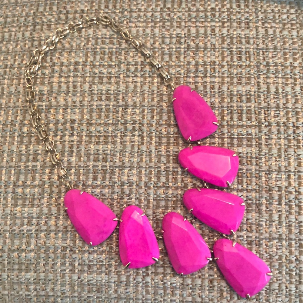 Kendra Scott Hot Pink Harlow Necklace
